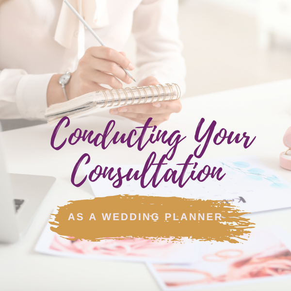 How to conduct a consultation as a wedding planner